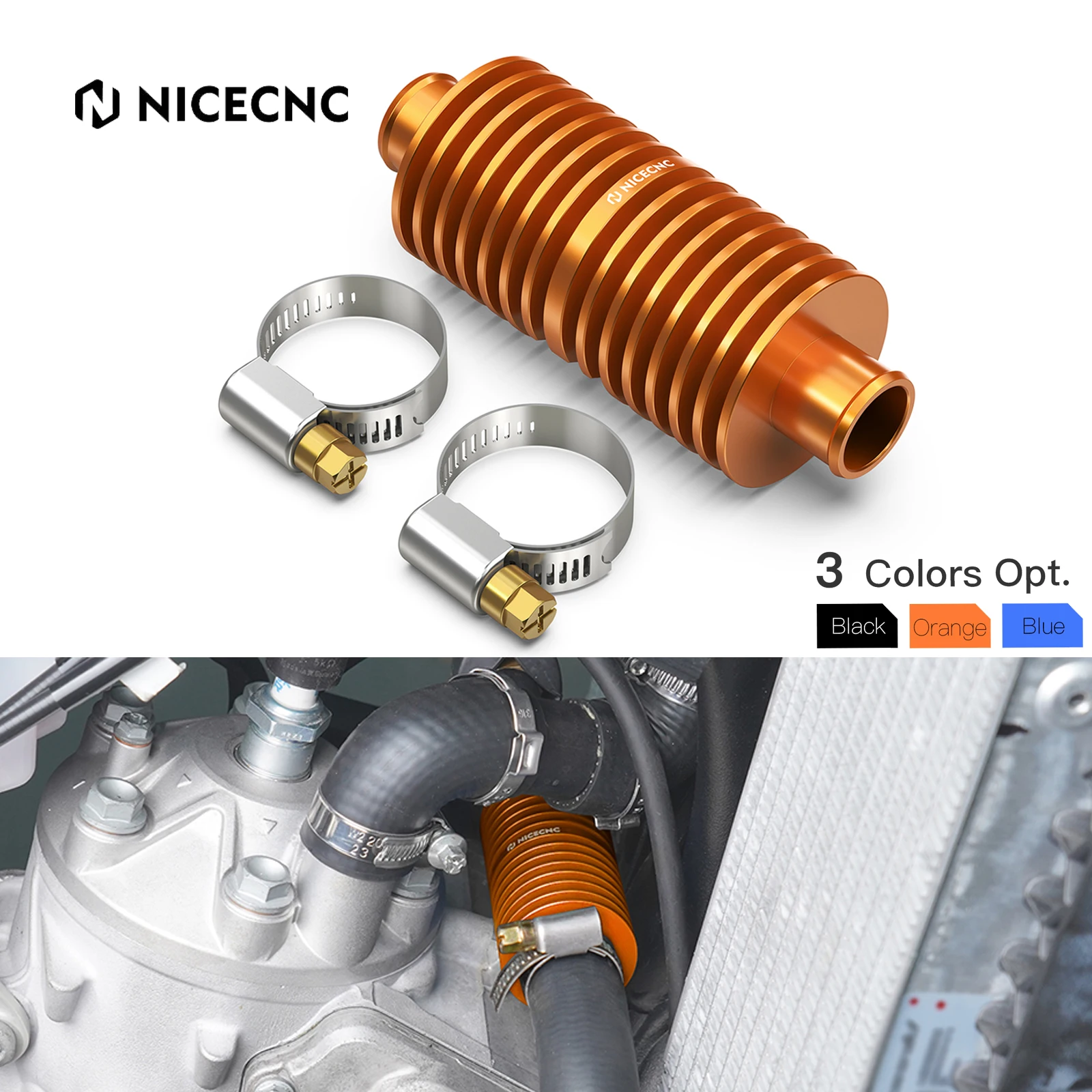 

NiceCNC For KTM EXC300 EXC250 XCW250 XCW300 2024 SX250 SX300 XC250 XC300 2023-2024 Radiator In Line Water Cooler EXC XCW 250 300