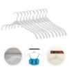 Plastic Hangers Practical Coat Clothes Hanging Rack Hook up Traceless Clothing Child Kid 4