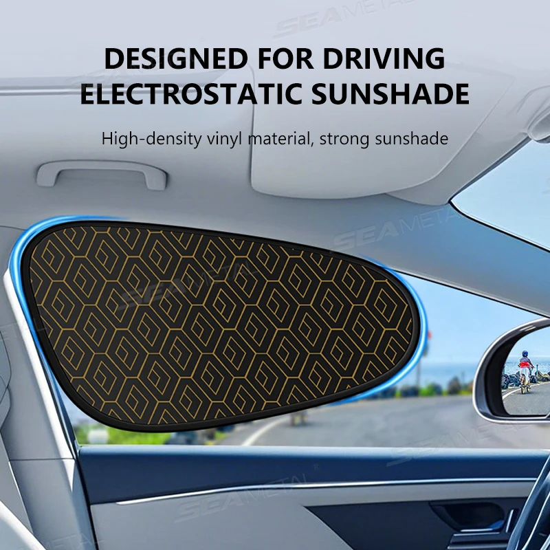 Car Window Sun Shade Curtain Electrostatic UV Reflective