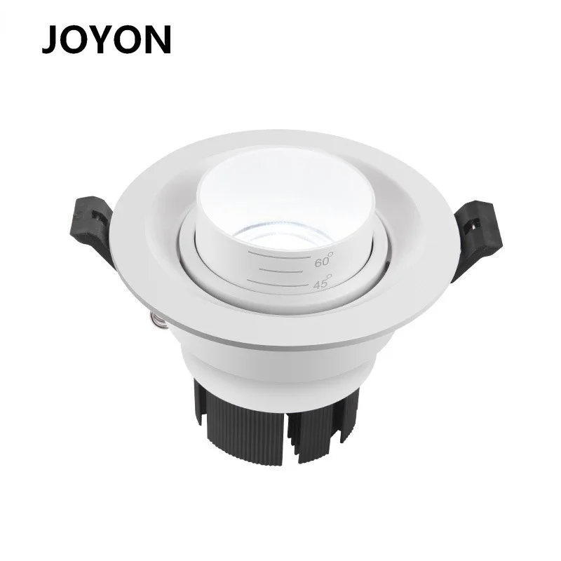 

5W Embedded Downlight LED Focusing Spotlight Wall LampAnti-Glare COB Adjustable Ceiling Installation Family Store Ceiling Lights