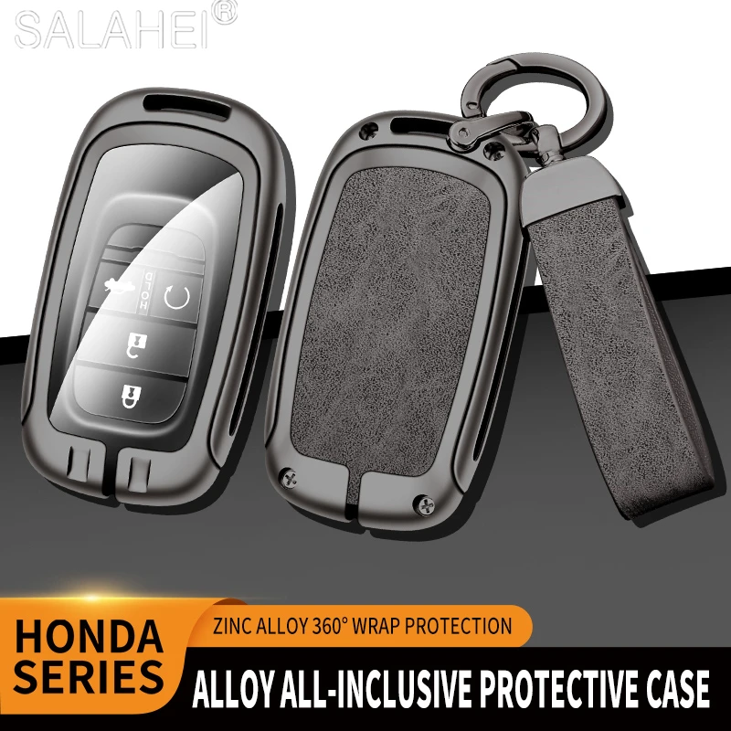 

Car Key Full Cover Case Holder Key Bag Shell For Honda Civic 11th Gen Accord Vezel Freed Pilot CRV 2021 2022 Protector Accessory