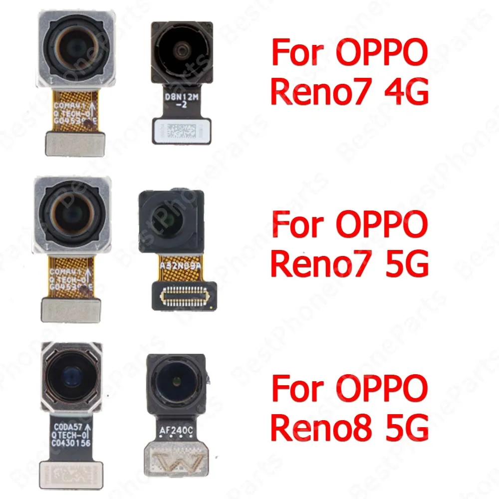 

For OPPO Reno7 4G Reno8 5G Reno 7 8 Front Selfie Facing Big Back View Backside Rear Camera Module Repair Flex Cable Spare Parts