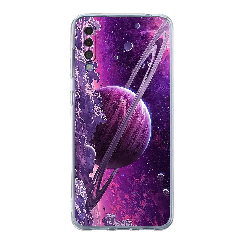 Universal Phone Case with Moon Galaxy Universe Design