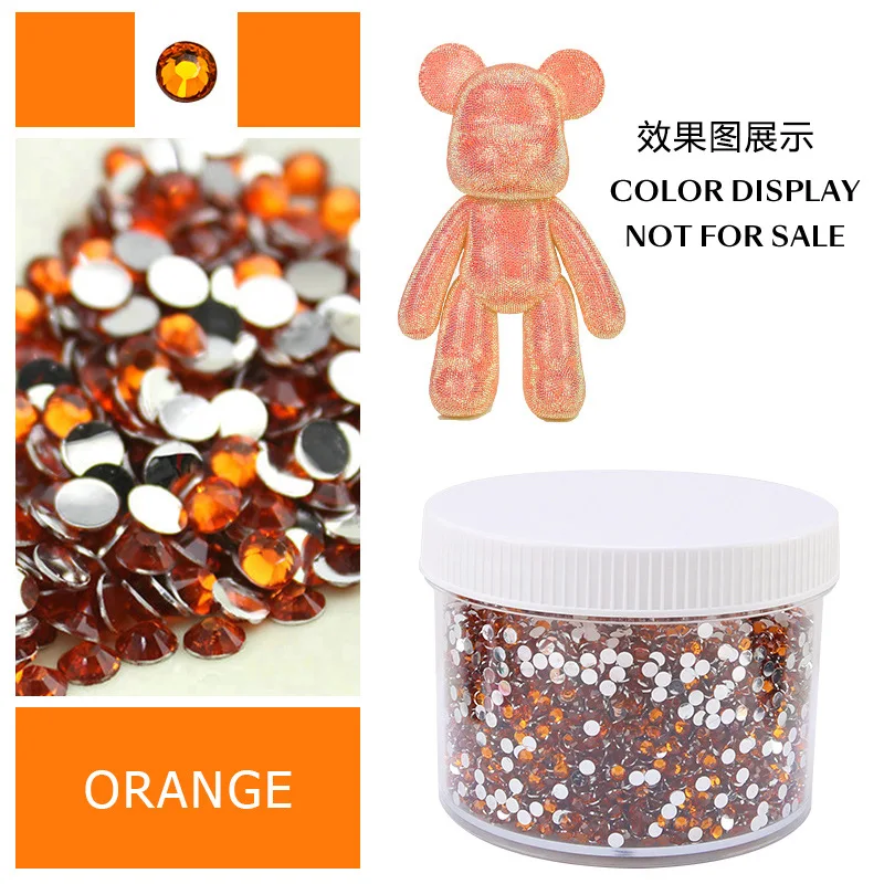 Large Box of Assorted Jelly AB Resin Non-Hot Fix Flat Back Rhinestones