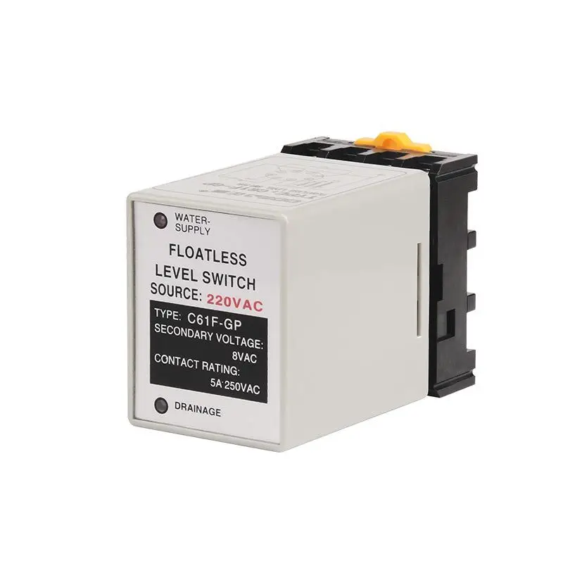 

Level Relay Floatless C61F-GP Water Level Controller Switch 24V 220V 380V AC DC With Base