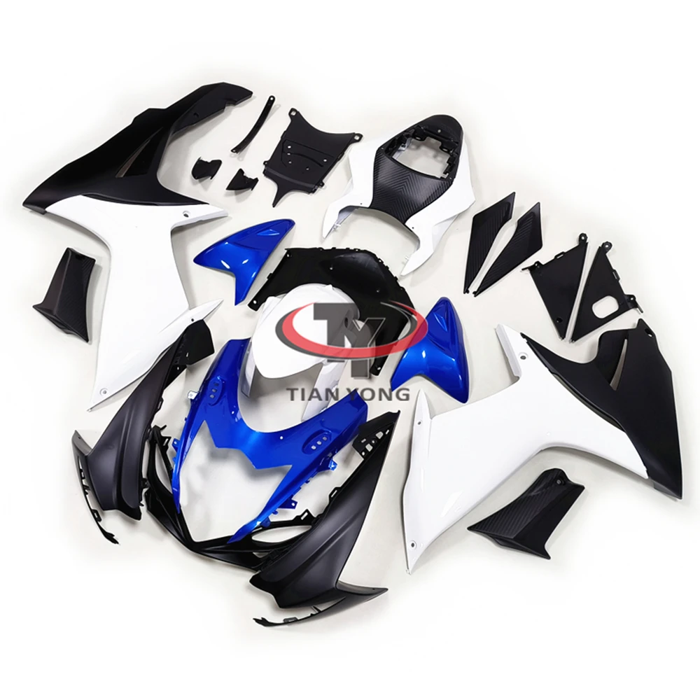 

Мотоцикл для GSXR600 GSXR750 GSXR 600 750 K11 2016 2011-2023 полный комплект обтекателей кузов капота инъекция ярко-синий белый