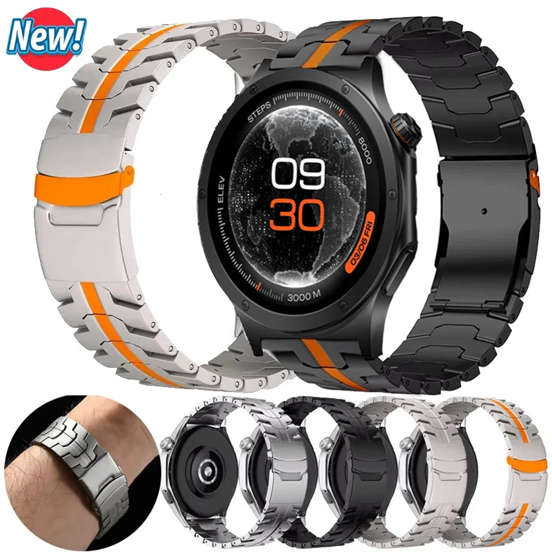 Stainless Steel Band - Premium 22mm Metal Bracelet Watch Strap