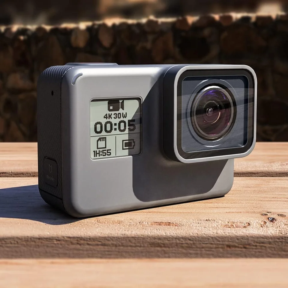 Lente Protettiva Per GoPro Hero 5/6/7 - Vetro Nero, Ricambio Originale