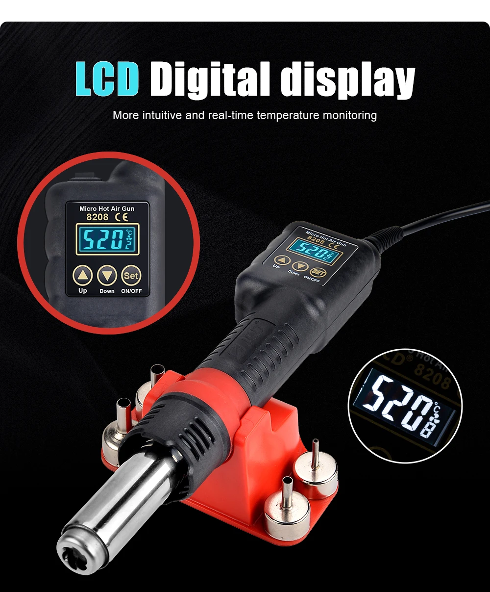 JCD 8208 Hot Air Gun 750W Soldering Station | eBay