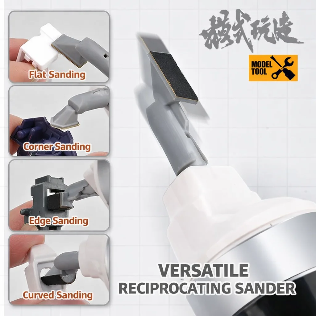 MSWZ MS148 왕복 전기 연마 샌더 플라스틱 모델 부품 용 미니 핸드 헬드 샌딩 도구 빌딩 도구 취미 DIY