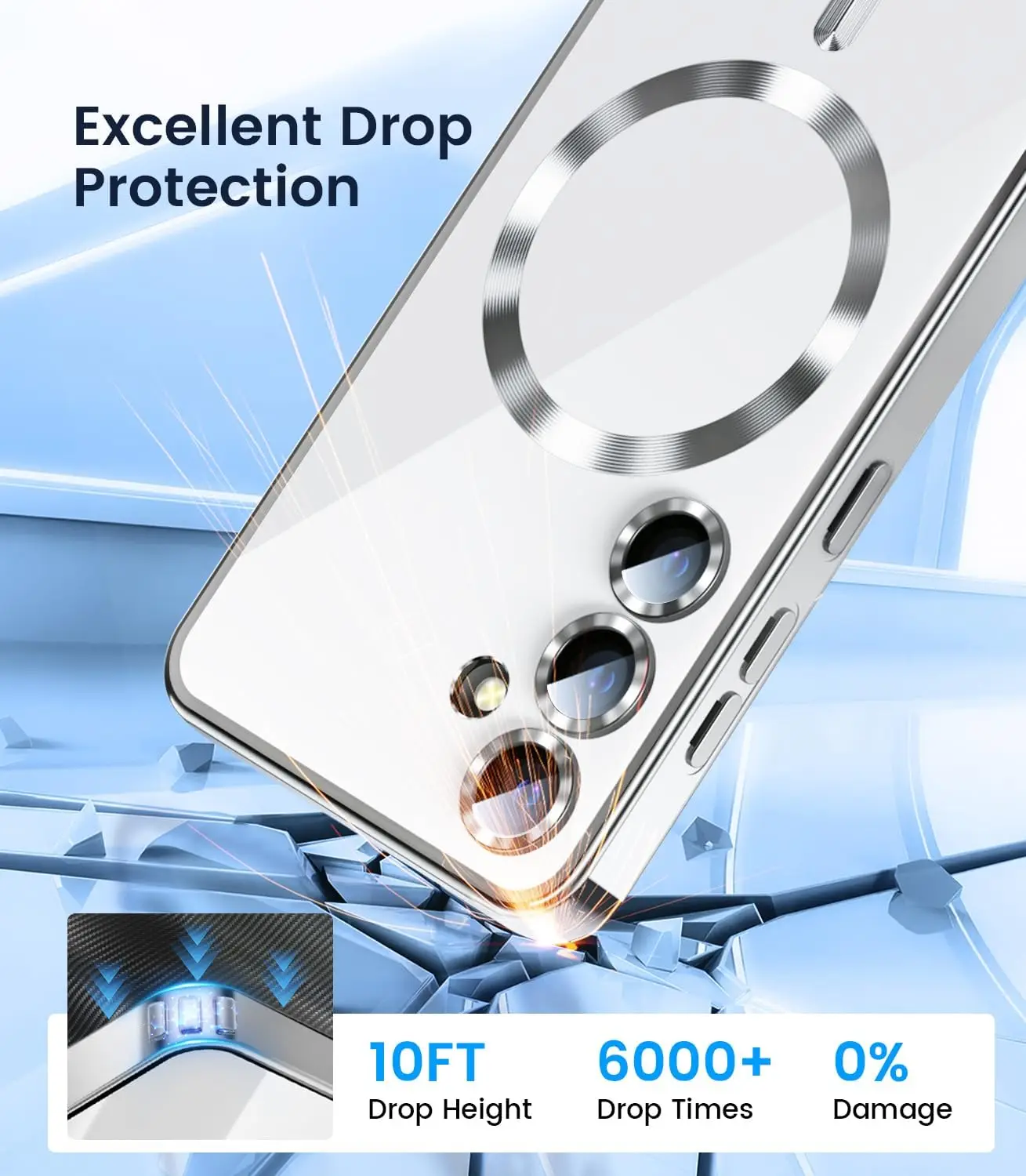 Magnetic Luxury Phone Case with Full Camera Lens Protector