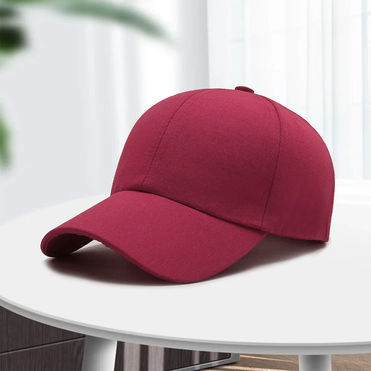Verstellbare einfarbige Baseballkappen für Herren und Damen, modische Freizeit-Sonnenblende, Unisex-Outdoor-Staubschutzhut – Detail 7