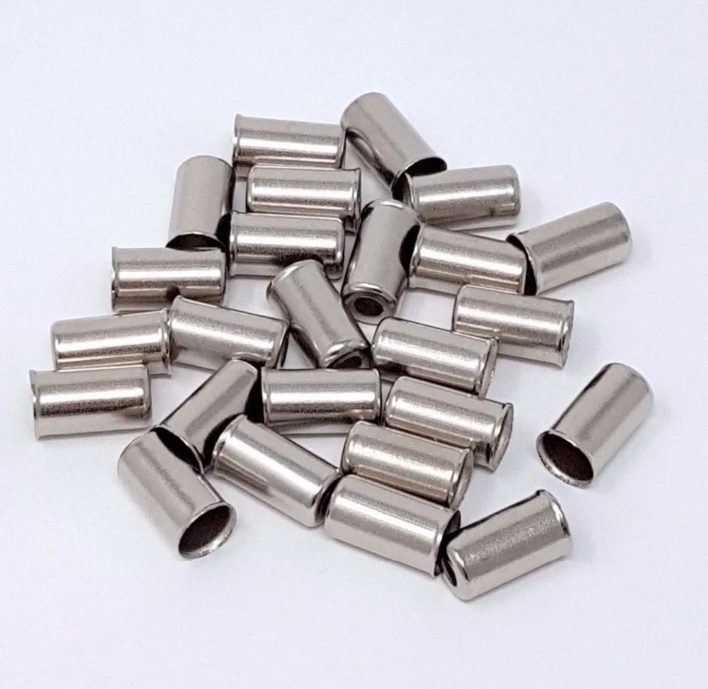 Cycle Brake outer cable END CAPS PACK OF 100 .. FERRULE chrome 5mm 