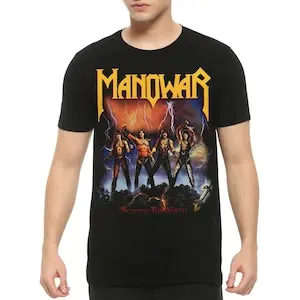 Manowar Fighting the World T-Shirt / Men's Women's Sizes / Cotton Tee (MAN-45872) 5