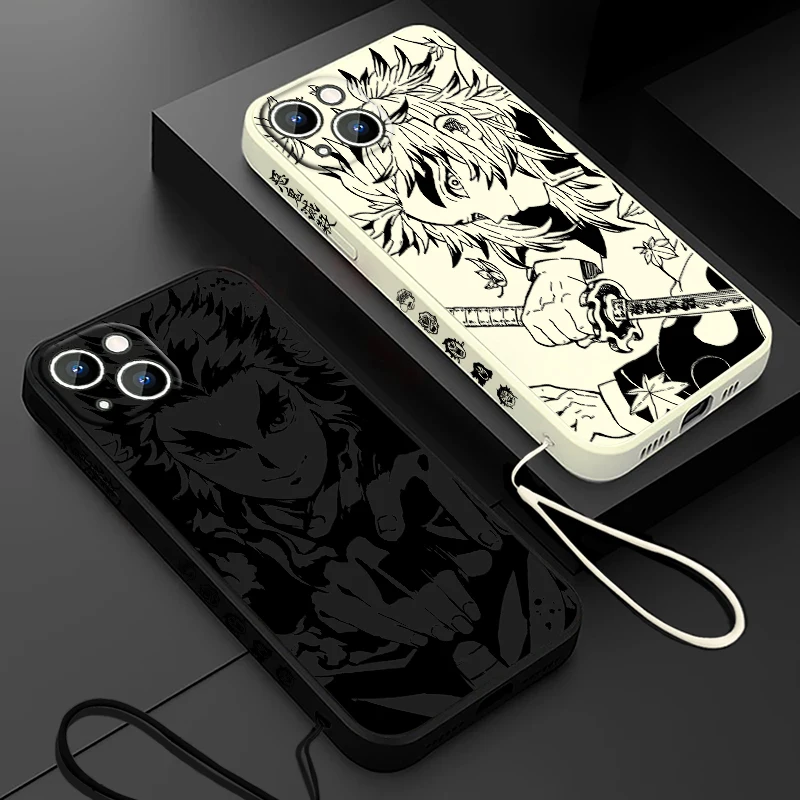 Rengoku Kyoujurou Demon Slayer Phone Case For Apple iPhone