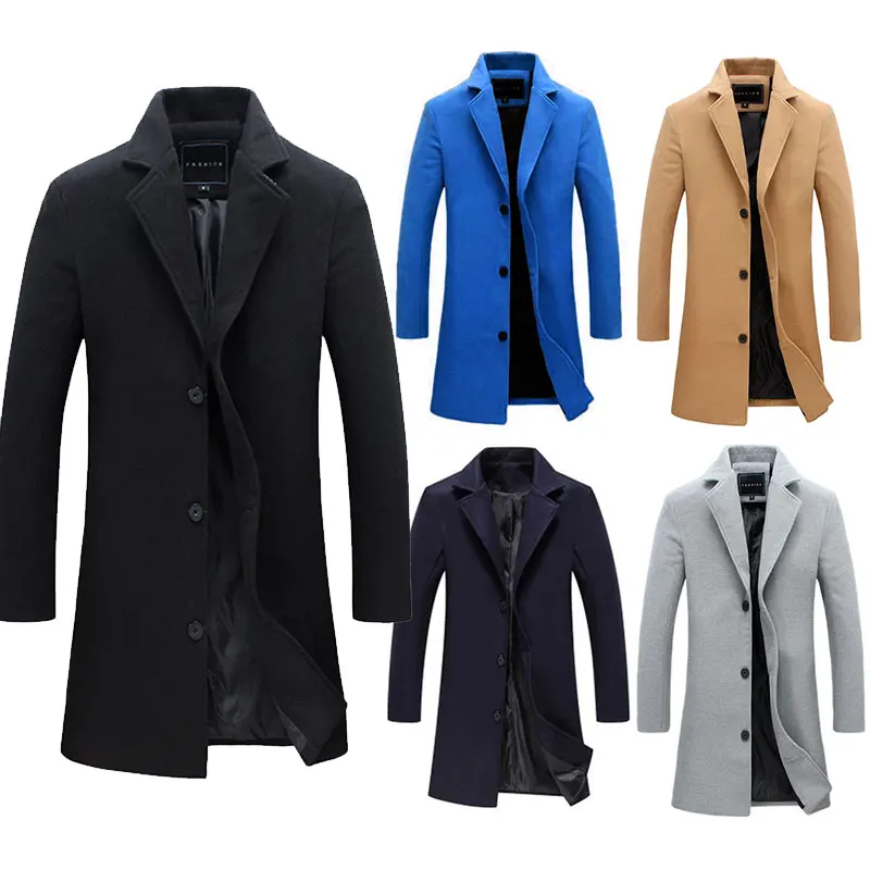 Warmth Coat Waterproof Windbreaker Jacket Men Fashion Jackets Men Slim Fits Coats Business Mens Long Windproof Outwears Plus Size 5XL Black Outwear