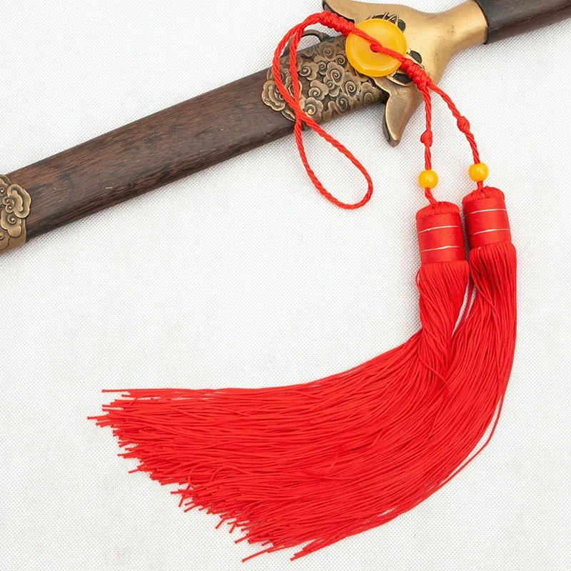 Ice Silk Tai Chi Sword Accessories Martial Arts Taiji Sword Tassel Wushu Chinese Traditional Chinese Knot Short Middle Long Red