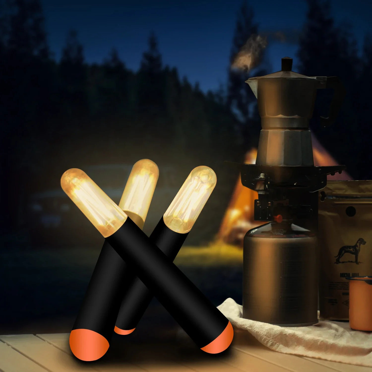 

LED Camping Night Light Outdoors USB Rechargeable Lantern Lamp with Dimming Portable Camping Lights for Hiking Night Walking