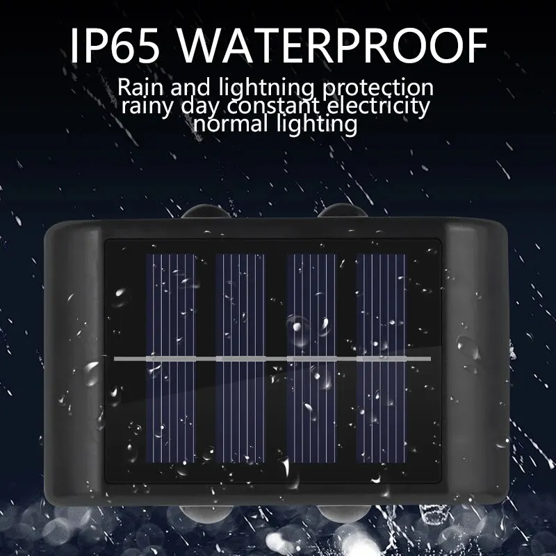 Outdoor Solar LED Wall Lamp Waterproof Garden Lighting