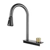 Multifunctional Stainless Steel Kitchen Sink Nano Flying Rain Waterfall Black Handmade Large Single Tank Vegetable Washing Basin 6
