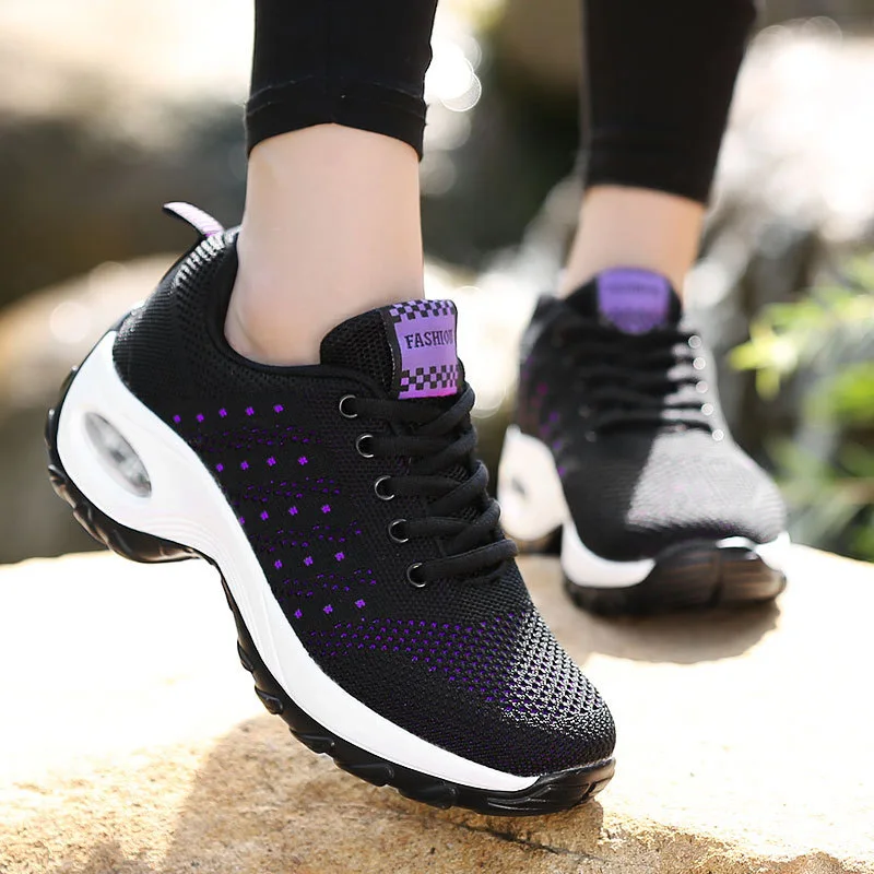 Women Casual Shoes Sports Running Shoes Fashion Breathable Mesh Sneakers Light Female Walking Shoes Tenis Feminino Zapatos Mujer