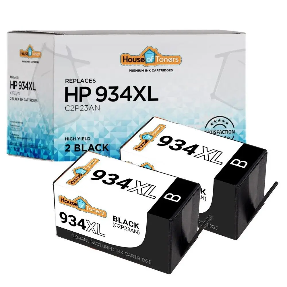 цена 2 Pack #934XL Black (C2P23AN) Ink Cartridges for HP Officejet 6812 6815