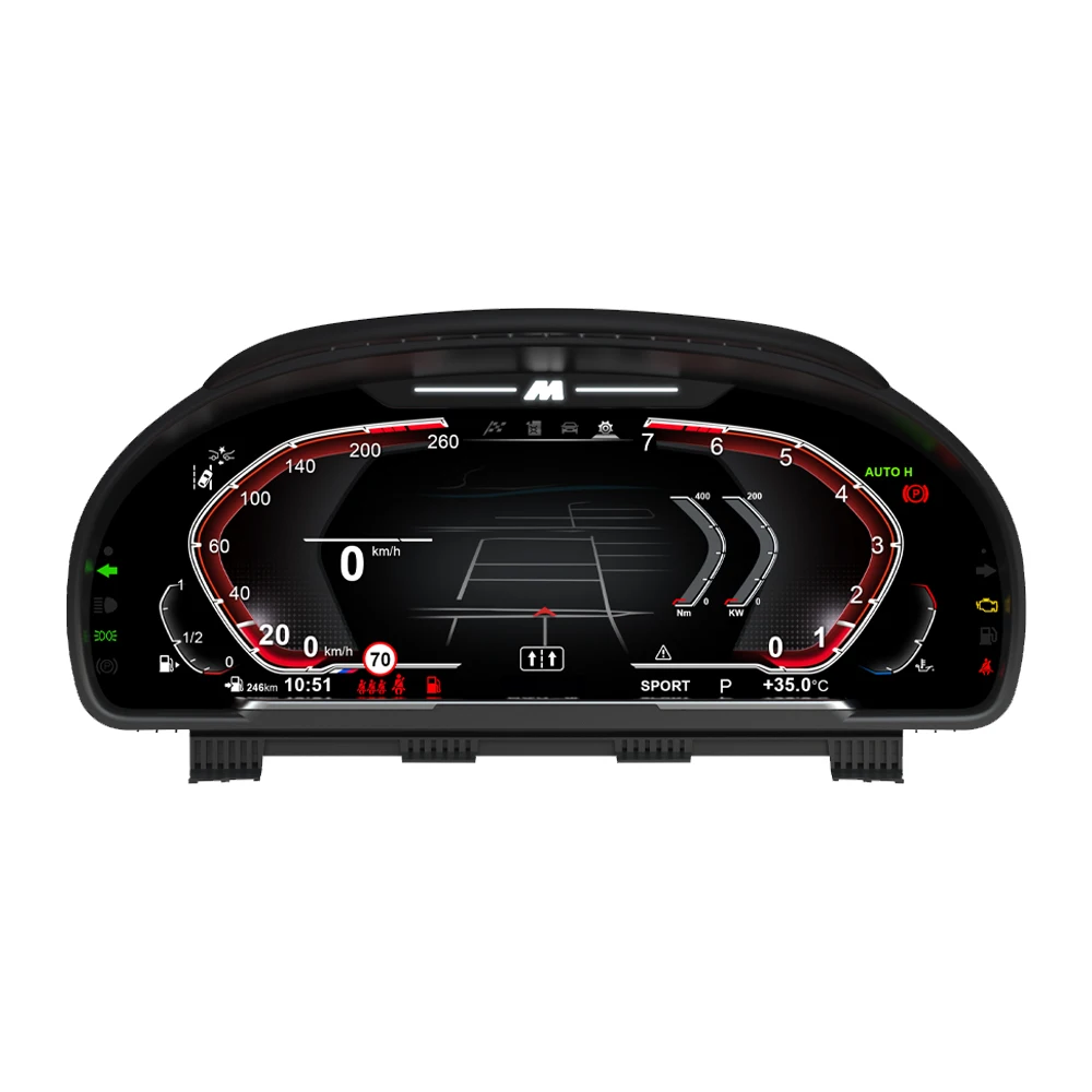 Car Digital Cluster Instrument Dashboard Panel Virtual Cockpit Speed Meter Display Odometer For BMW 5 Series F10/F11/F18 2009-17