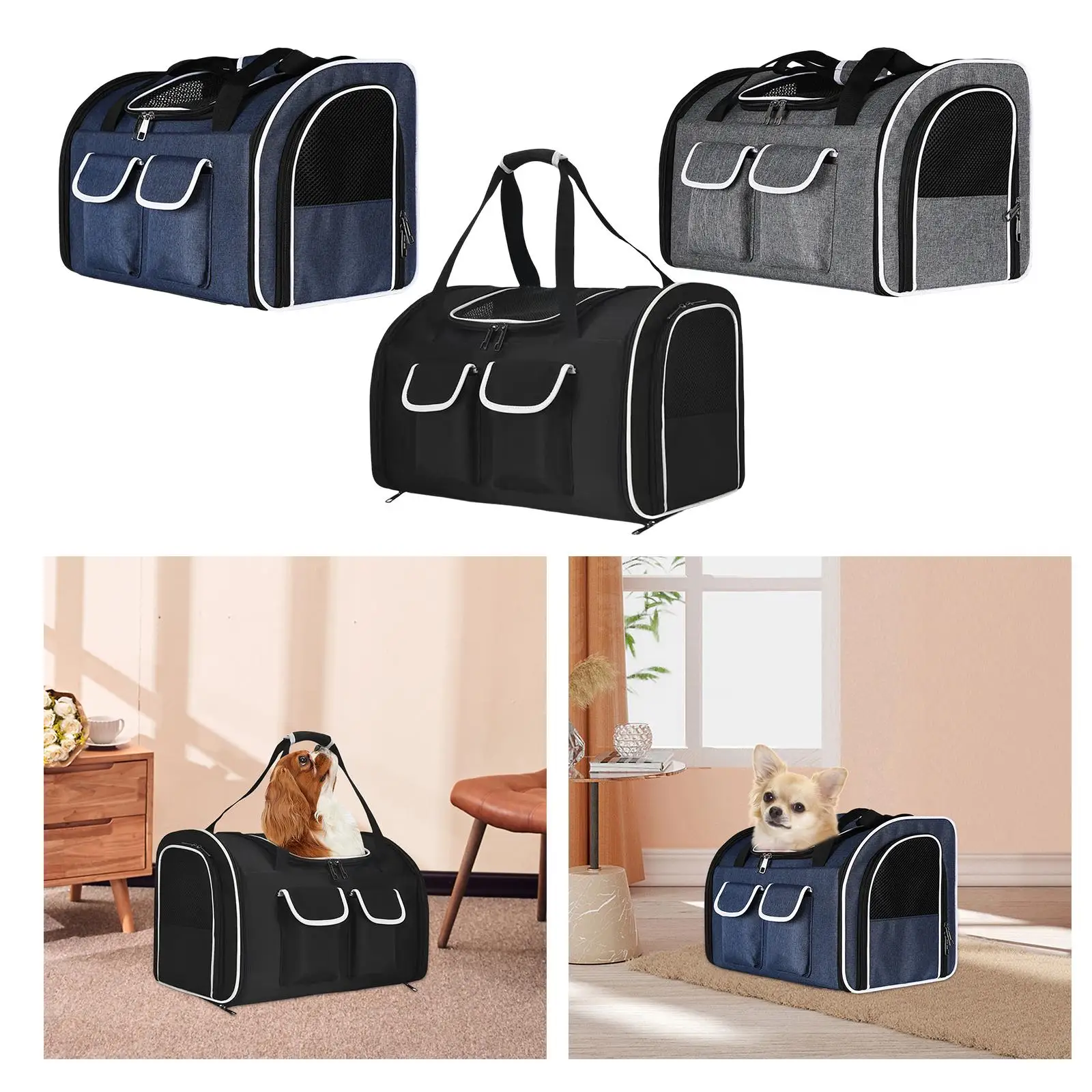 Cat Carrier Backpack Handbag Breathable Large Capacity Carrying Bag Pet Travel Bag Dog Carrier For Outdoor Hiking