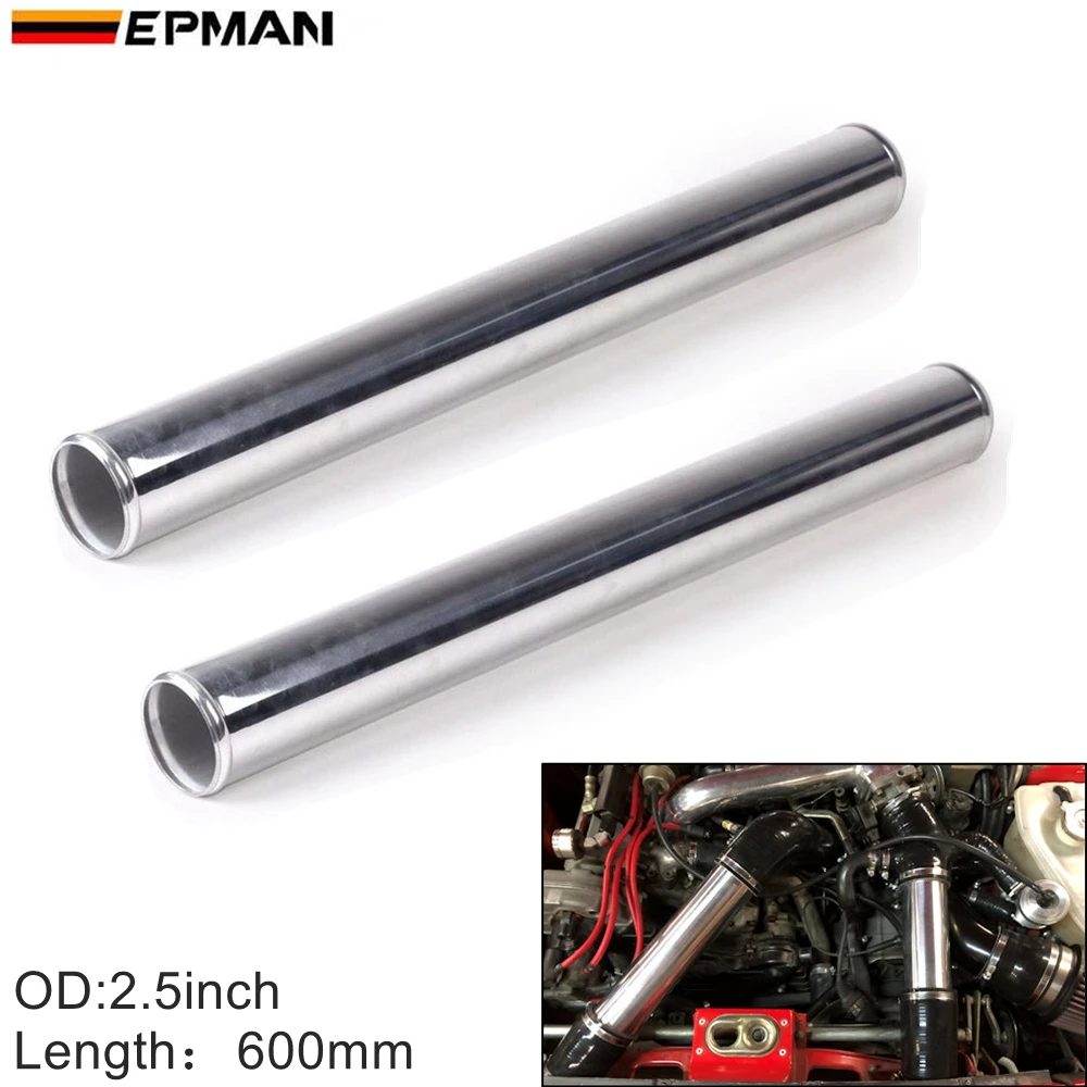 Aluminum straight pipe 2.50" diameter 6" length intercooler turbo pipe 