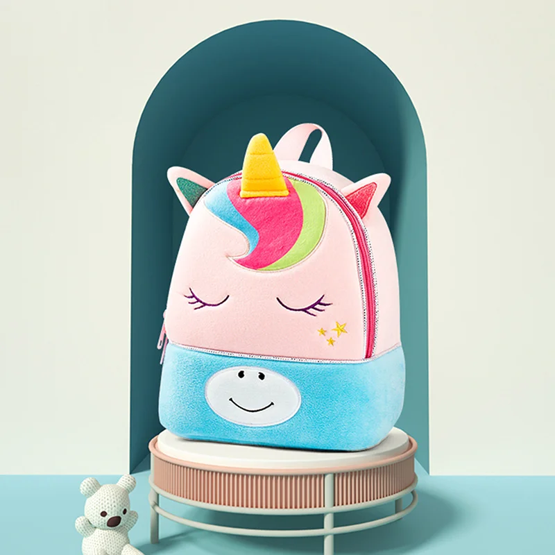 Cute 3D Deer School Bags for Children Cartoon Unicorn School Backpacks Kindergarten Girls Kids Kawaii Schoolbag Mochila Escolar 6