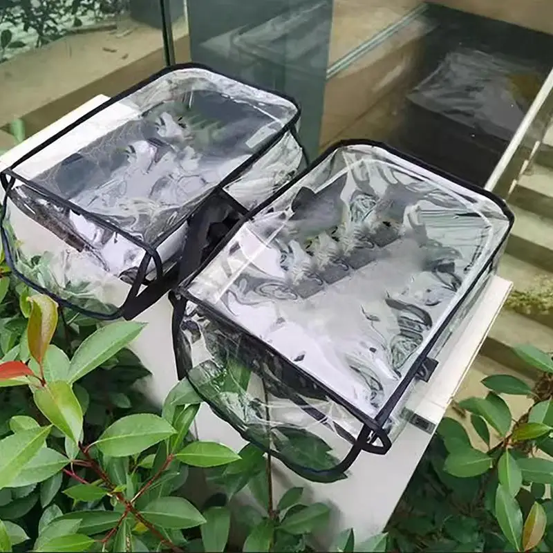 1pair Water Proof Motorcycle Handlebar Cover Handlebar Protective Cover Thick Durable Windproof Transparent Handlebar Mittens