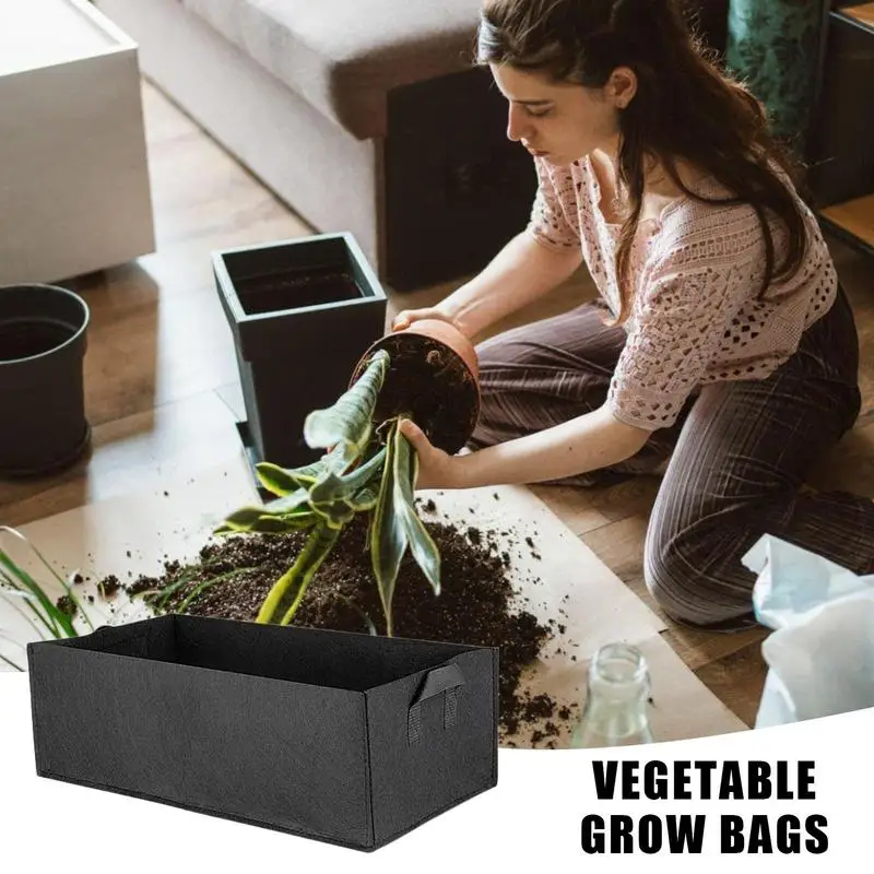

Grow Bags Breathable Planting Pots Nursery Plant Growing Container Garden Seedling Beds Planter Bag With Handles Flower Pots