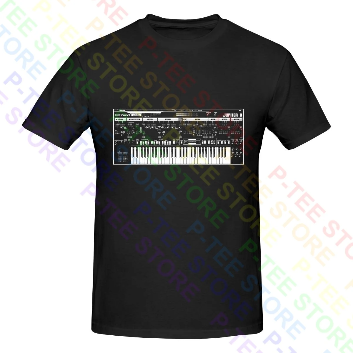 Roland Jupiter Sintetizzatore Analogico Synt Retro 303 909 Moog Shirt T-Shirt Tee Trend Natural