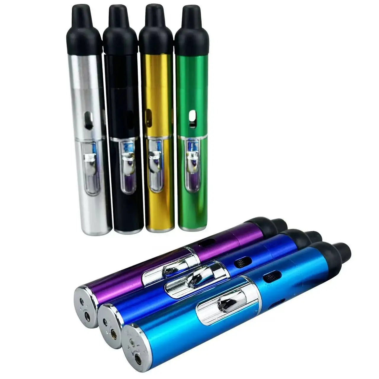 Briquets longs et portables en métal, tout-en-un, tuyau intégré, amovible, gonflable, coupe-vent, nouveauté 2024