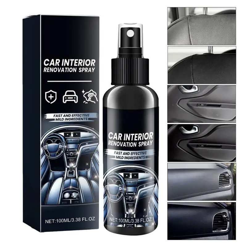 

Car Dashboard Cleaner 3.38 Oz Multi Surface Cleaner Spray Safe Effective Multipurpose Interior Car Cleaner Removing Food Stains