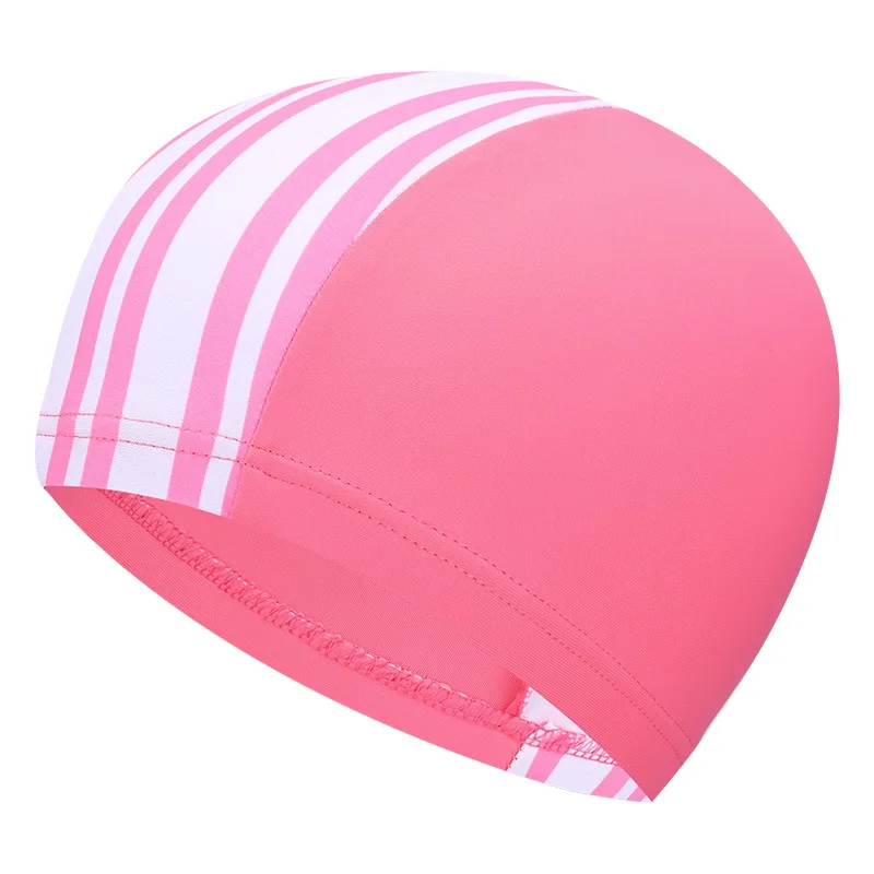 Children Swim Cap Cartoon Comfortable Cloth Cap Baby Swim Stretch Hat Girls Elementary School Swimming Pool Equipment