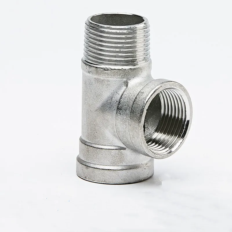 

Male+Female+Female Threaded 3 Way Tee T Pipe Fitting 1/4" 3/8" 1/2" 3/4" 1" 1-1/4" 1-1/2" 2" BSP Threaded SS304 Stainless Steel