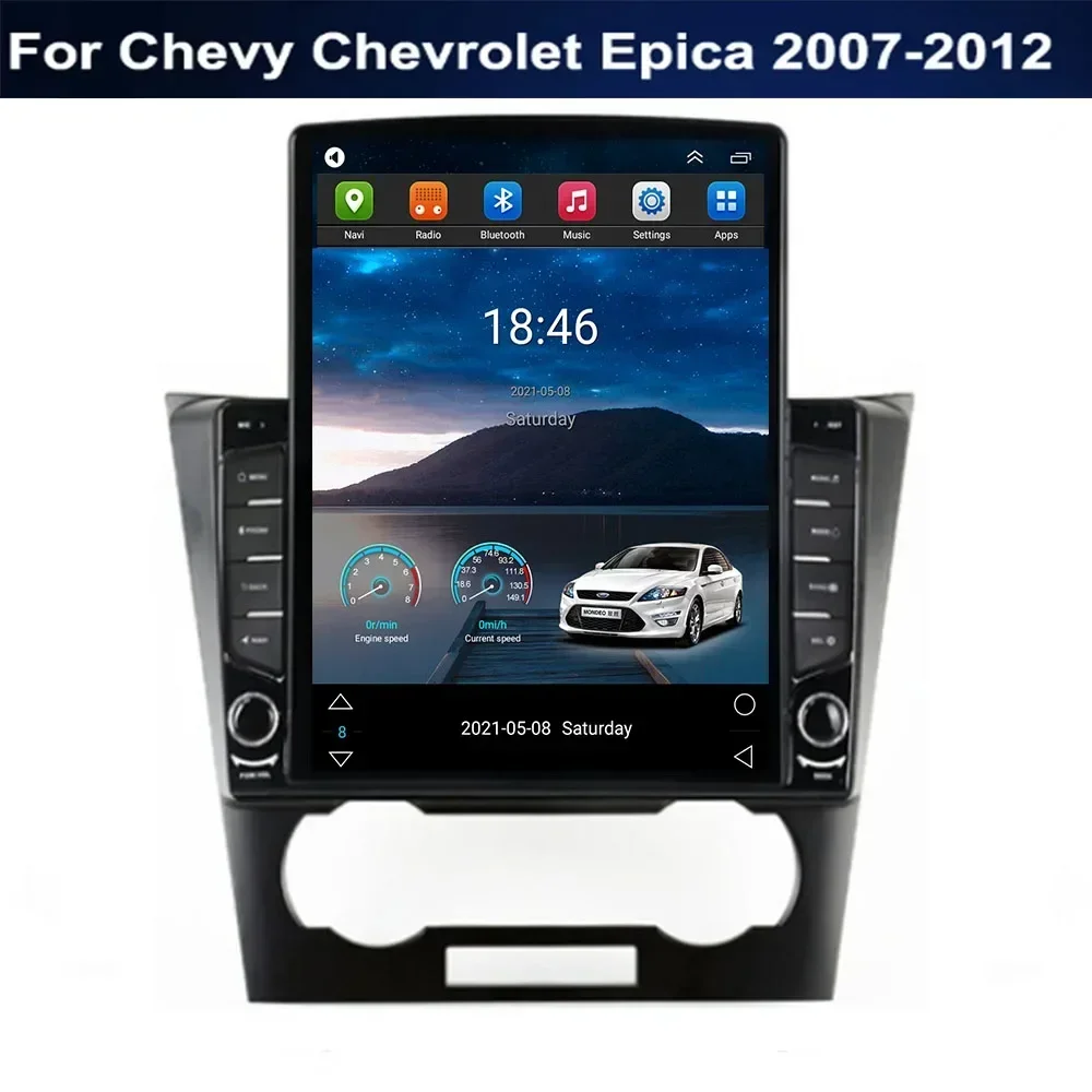 

Автомагнитола для Tesla Style 2DIN Android 13 для Chevy Chevrolet Epica 2007-11 2012 мультимедийный видеоплеер GPS стерео Carplay DSP