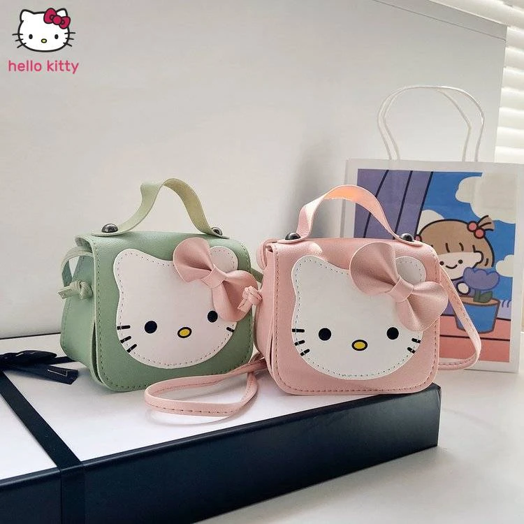 Hello Kitty Bolso cruzado para niña cartera bonita de fresa, monedero para bebé|Bolsos peluche| -