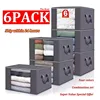 Large Capacity Clothes Storage Bag Foldable Dustproof Blanket Cotton Quilt Storage Containers for Organizing Bedroom Closet Bag 1