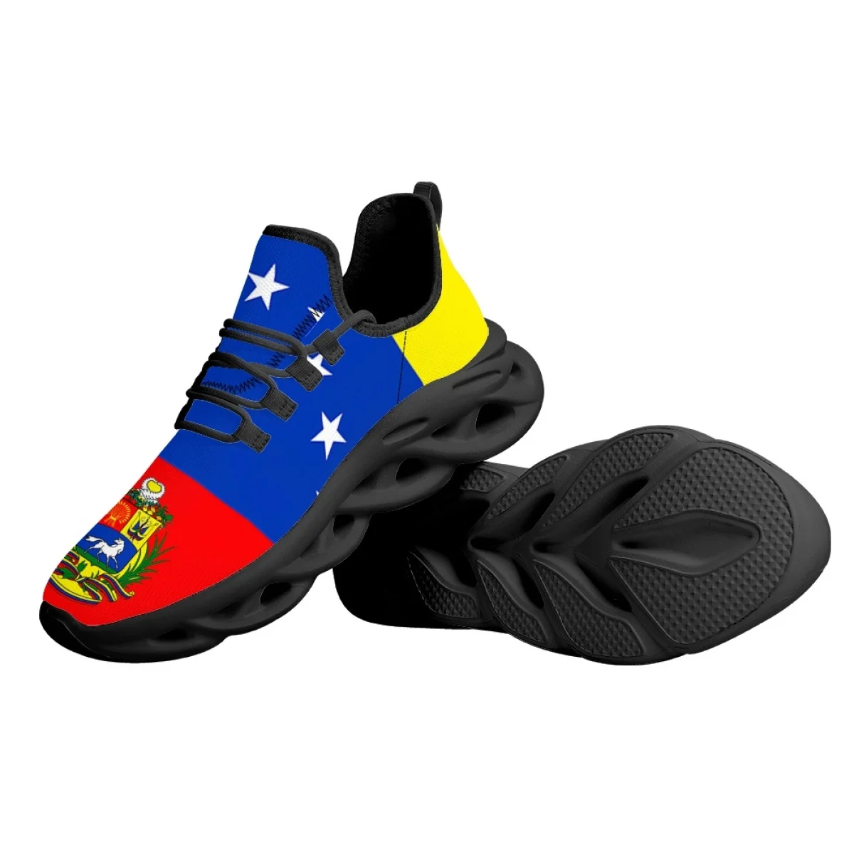 INSTANTARTS Venezuela Flag Sneakers for Womens Mens Teenager 2023 Casual Running Shoes Breathable Cushion Walking Mesh Tennis