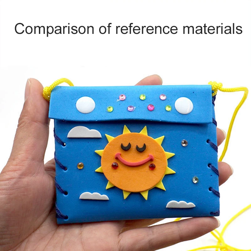 Sewing Craft Kit 1/5pcs Felt Wallet Handmade Material Package EVA Adhesive Creative Sewing Pasting Household Handicrafts DIY Production