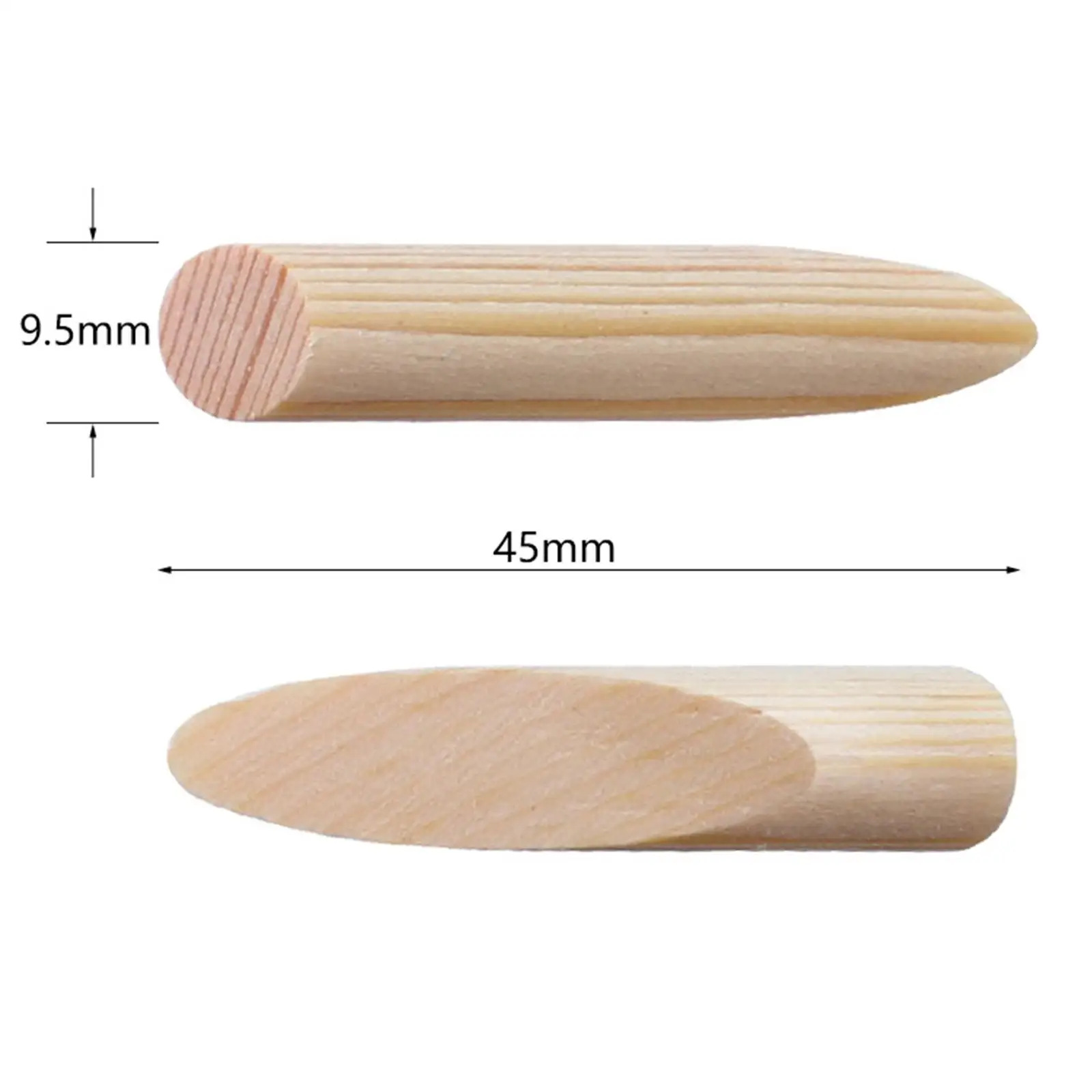50 Pieces Pocket Hole Plugs Paint Grade Wood Plugs Pocket Hole Jig for Woodworking Tool Craft Screw Holes Grooved Furniture