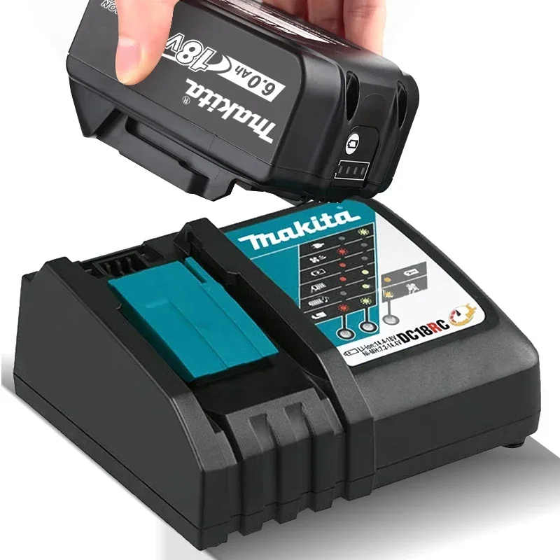 Original Makita Charger DC18RC 3A Li-ion Compatible with 14.4V 18V LXT BL1815 BL1860 BL1430 BL1450 Drill Batteries Charger charger adapter battery charger