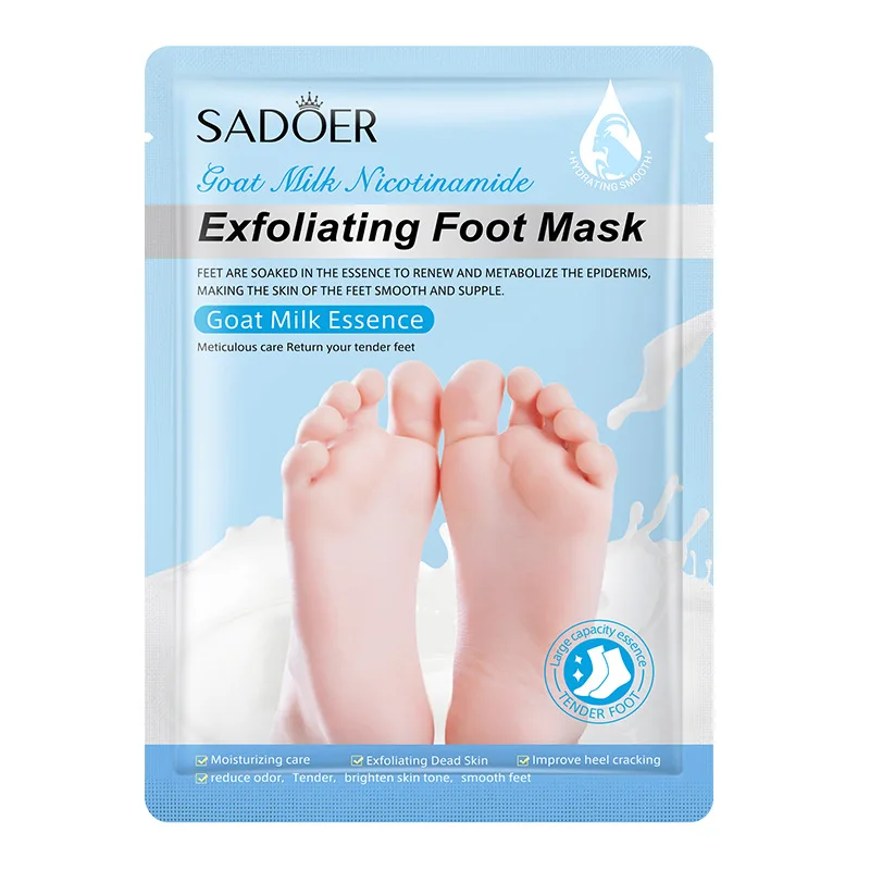 5 Pairs SADOER Lavender Foot Mask Moisturizing Foot Peeling Mask Anti-aging Exfoliating Feet Pedicure Exfoliant Feet Skin Care