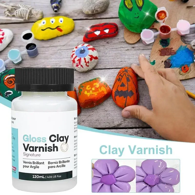 Clay Varnish Acrylic Air Dry Sealant 20/60ML for Ceramics Oil Painting Wood Maintenance