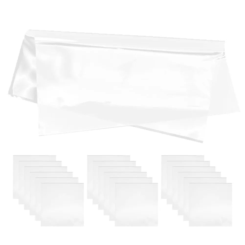60Pcs 투명 비닐 레코드 외부 슬리브 앨범용 자체 접착식 플라스틱 보호 커버 먼지 지문 스크래치 방지