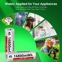 2024 New AA 1.5V 16800MWh Rechargeable Lithium ion Battery for Remote Control Mouse Fan Electric Toys 2