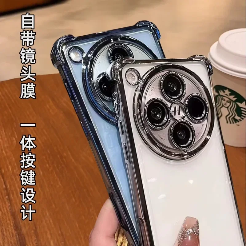 Enhanced Anti-Shock Plating Lens Protection Film Case with Four-Corner Reinforcement