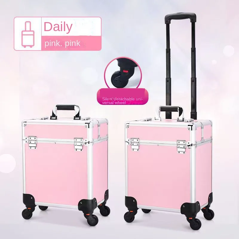 Profi Make-up Koffer Trolley Mit Rollen Und Schloss_voghion.com
